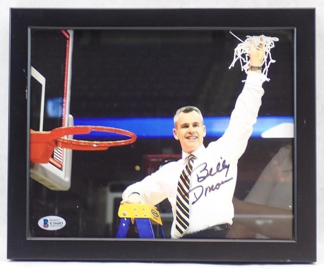 Billy Donovan Autographed Color Photograph: Billy Donovan Autographed Color Photograph -Beckett certification sticker affixed, 9" x 11" framed
