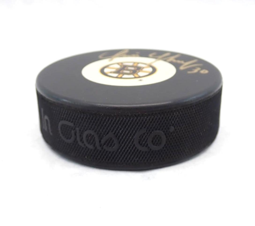 Tim Thomas Autographed Hockey Puck - 4