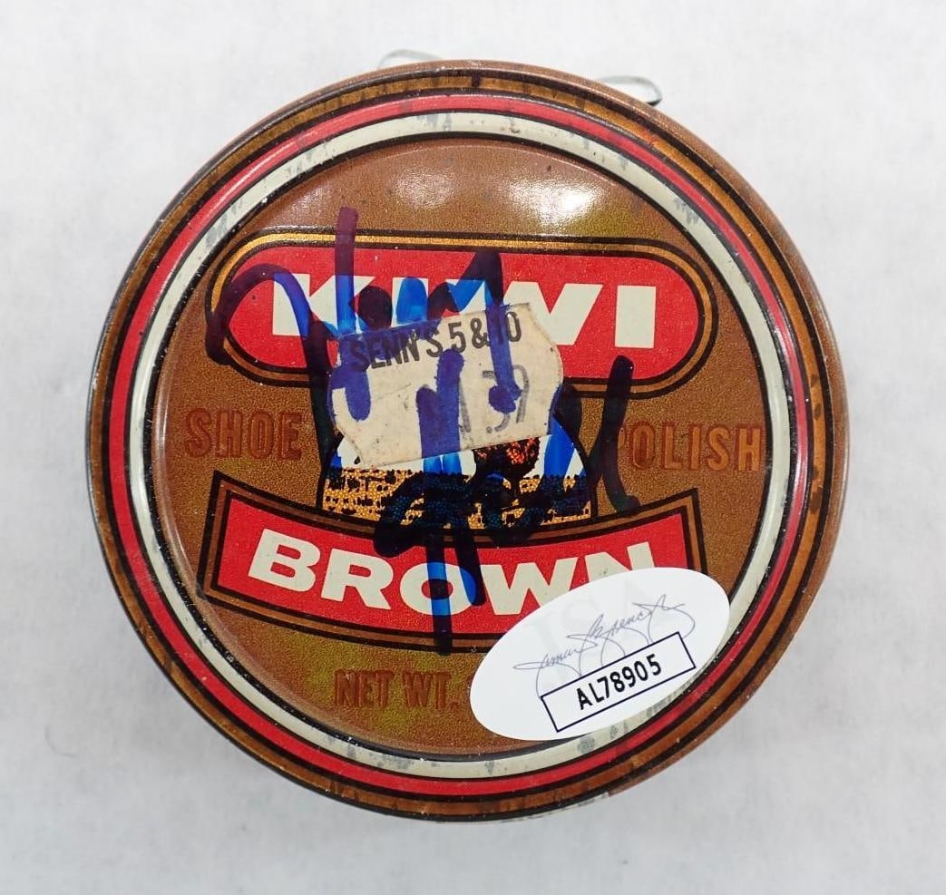 Henry Hill Goodfellas Autographed Kiwi Shoe Polish Tin & Shoe Brush - 5