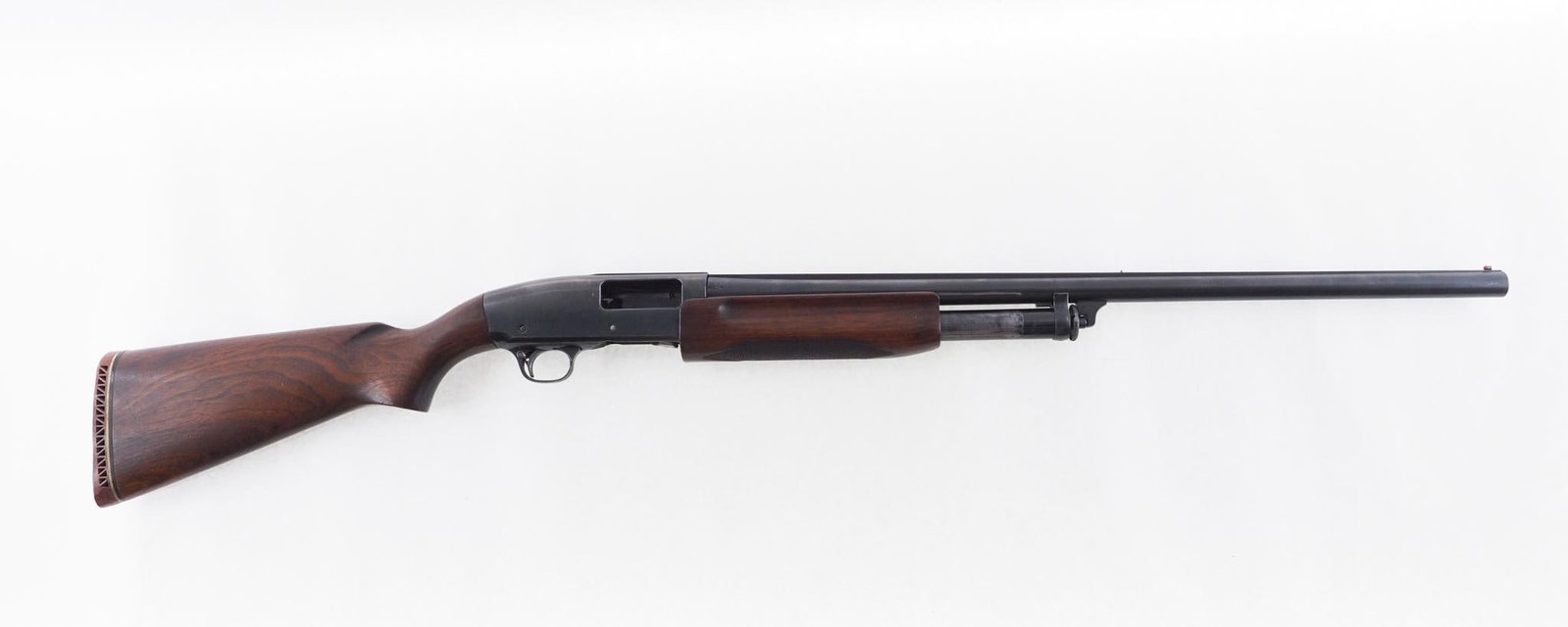Remington 31 Shotgun: SN: 39763 Cal: 12 Ga. Action Type: Slide Markings: "R.L.B. / (ordnance bomb)" left side of receiver near the stock, Barrel Length: 26" improved cylinder choke Sights/Optics: bead front sight