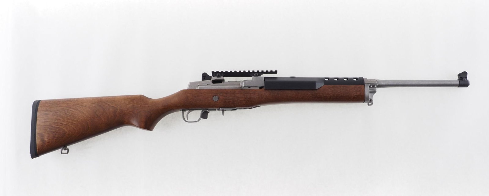 Ruger Mini-Thirty Rifle: SN: 583-84520 Cal: 7.62X39 Action Type: Semi-Automatic Barrel Length: 18" Sights/Optics: adjustable rear sight Finish: stainless steel Finish Cond: original Bore: excellent Overall Cond: excellent
