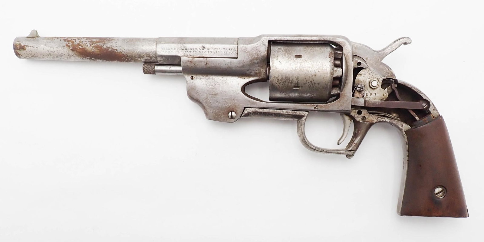 Allen & Wheelock Center Hammer Army Percussion Revolver - 8