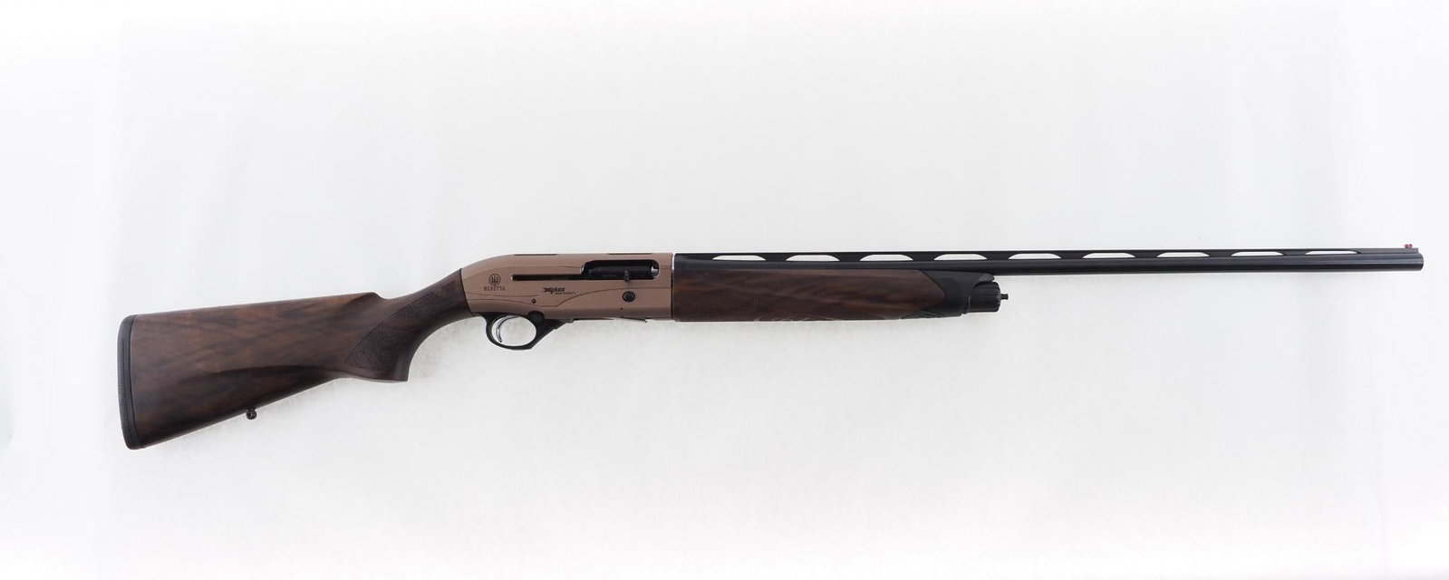 Beretta A400 Xplor Shotgun: SN: XA262511 Cal: 28 Ga. Action Type: Semi-Automatic Barrel Length: 28" ventilated rib, 2.75" chamber Sights/Optics: fiber optic front sight Stock: checkered walnut Finish: bronze receiver with blue