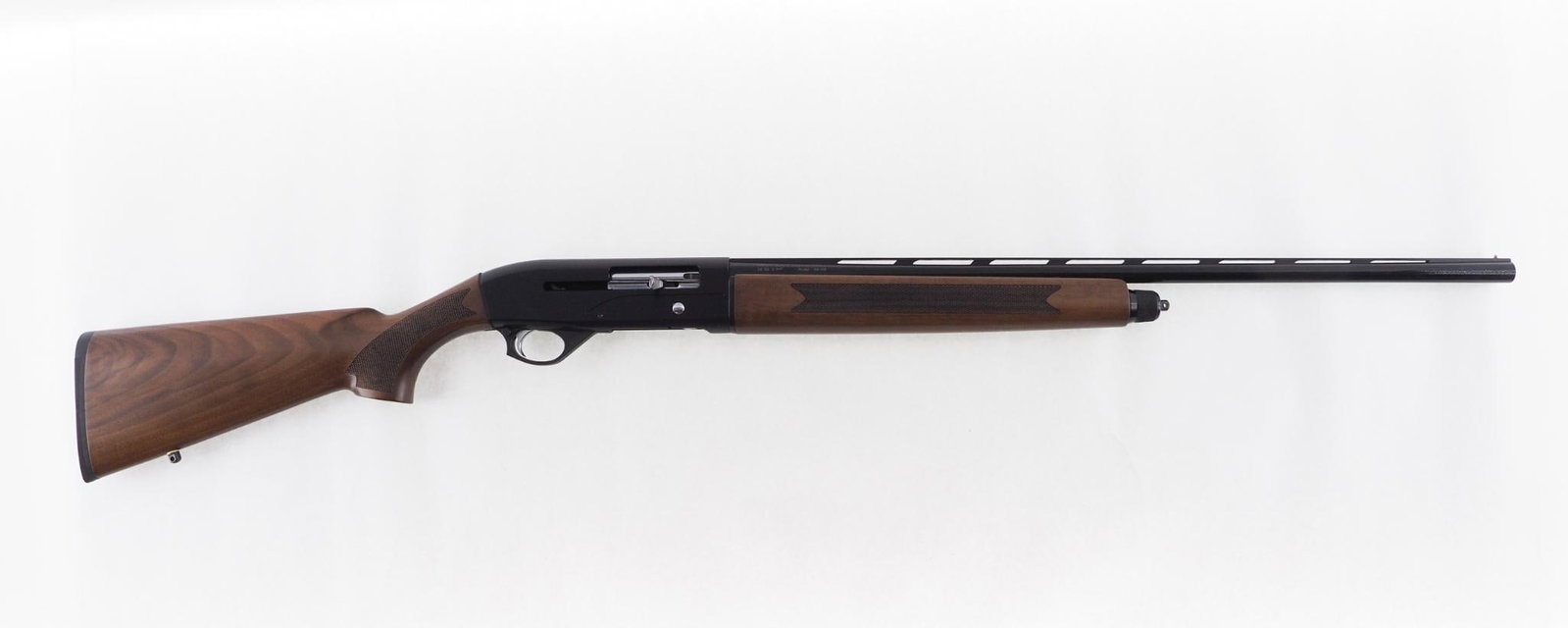 Armsen SA-28 Shotgun: SN: KB03334 Cal: 28 Ga. Action Type: Slide Barrel Length: 26" ventilated rib Sights/Optics: bead front Stock: checkered walnut Finish: blue, near mint Bore: excellent Overall Cond: excellent