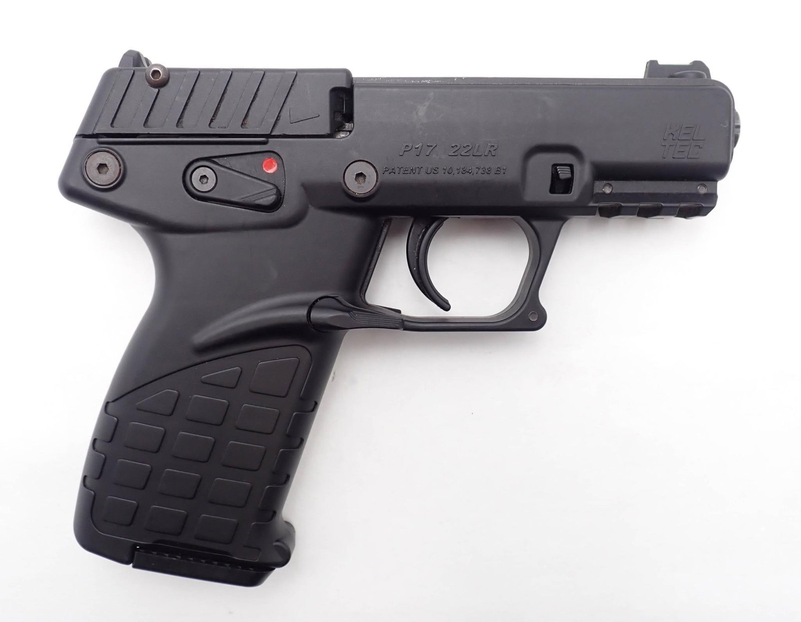 Kel-Tec P17 Pistol: SN: G9918 Cal: .22 LR Action Type: Semi-Automatic Barrel Length: 4" threaded Bore: good / very good Overall Cond: good / very good Mechanical: fine Box/Papers/Acc: with (3) magazines Classification: