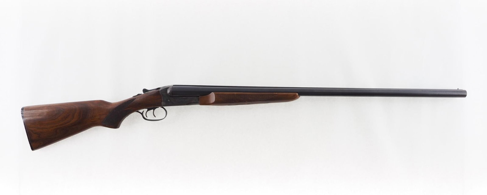 Stevens 5100 Shotgun: SN: no s.n. Cal: 12 Ga. Action Type: Side by Side Barrel Length: 30" Sights/Optics: bead front Stock: checkered walnut Finish: case color receiver, blue barrels Bore: excellent Overall Cond: very