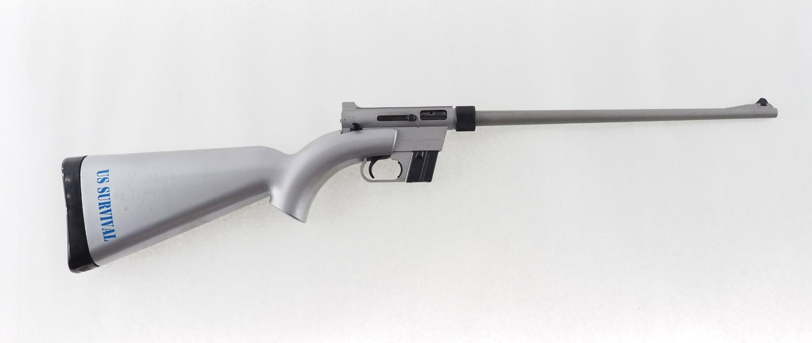 Henry U. S. Survival Rifle: SN: US29971 Cal: .22 LR Action Type: Semi-Automatic Overall Cond: very good Box/Papers/Acc: with (1) magazine and in the factory box Classification: Modern A&D #: 26-0559