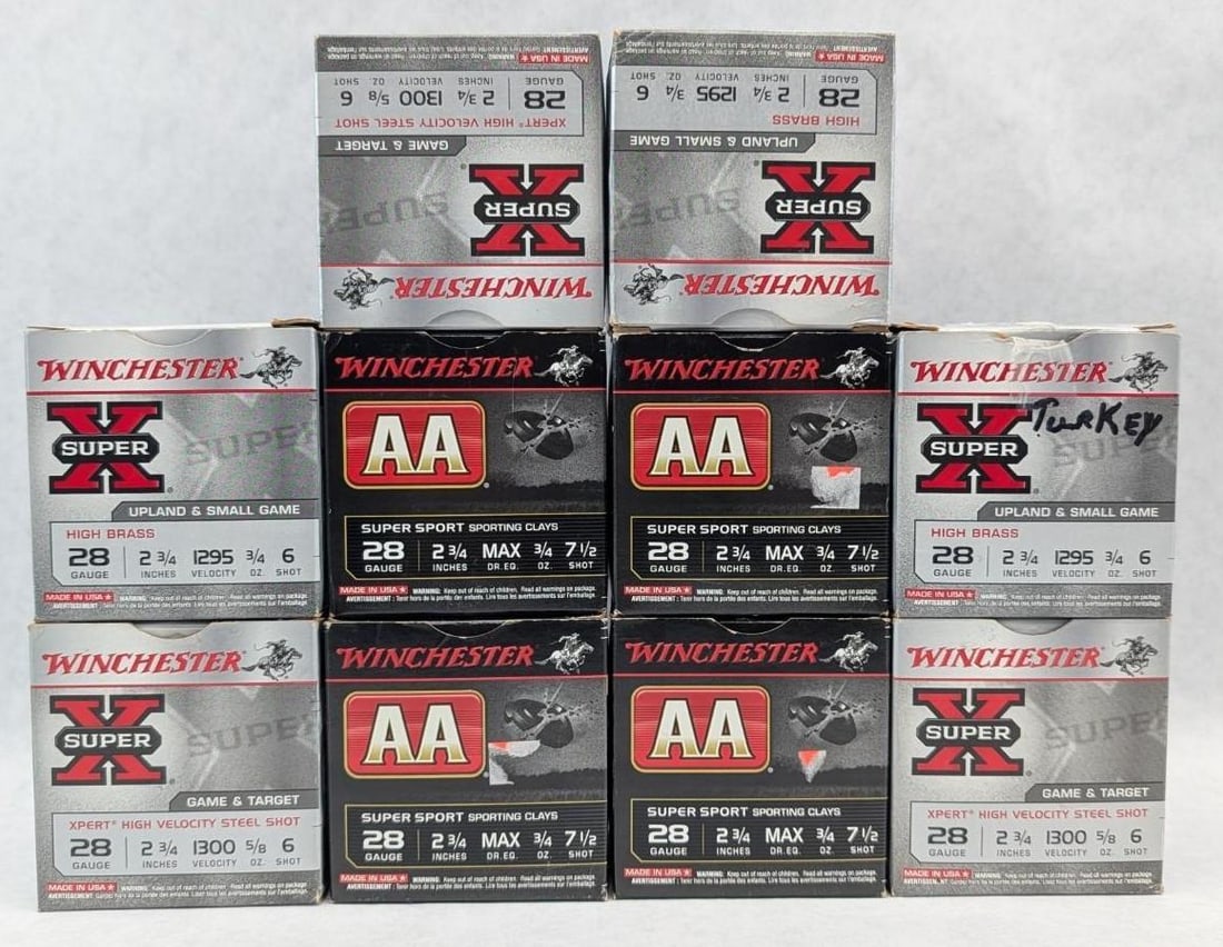 (240) Winchester 28 Ga. Shotgun Shells: (240) Winchester 28 Ga. Shotgun Shells