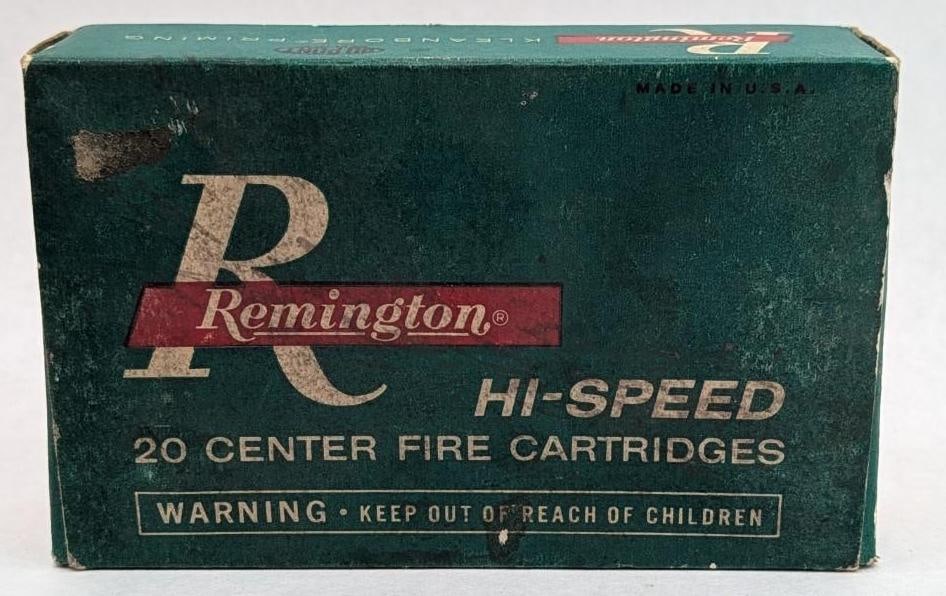 Vintage Box of Remington .280 Remington Cartridges: Vintage Box of Remington .280 Remington Cartridges