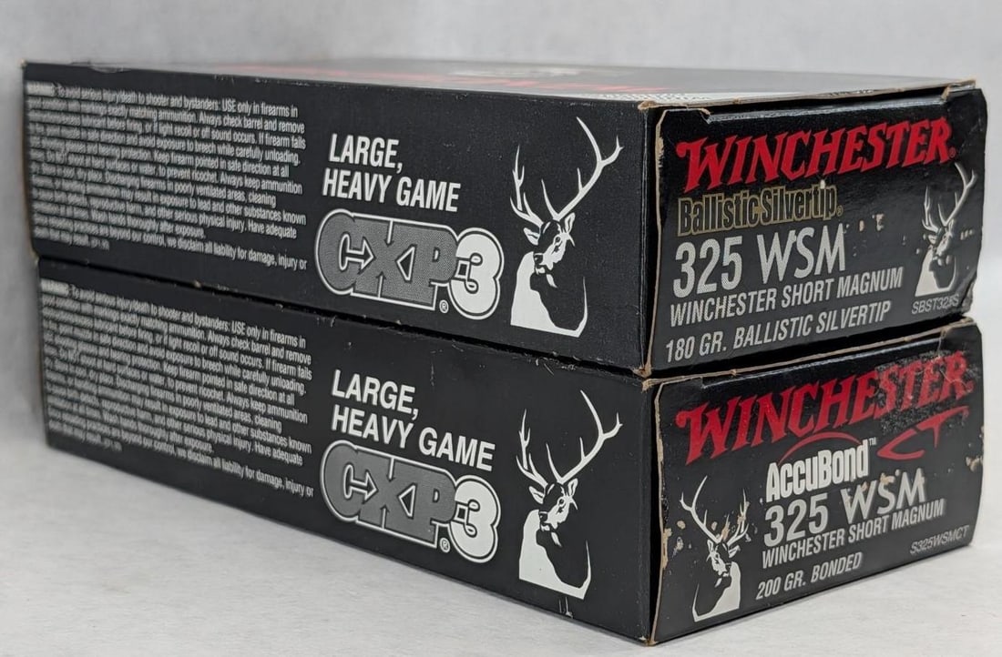 (2) Boxes of Winchester .325 WSM Cartridges - 2