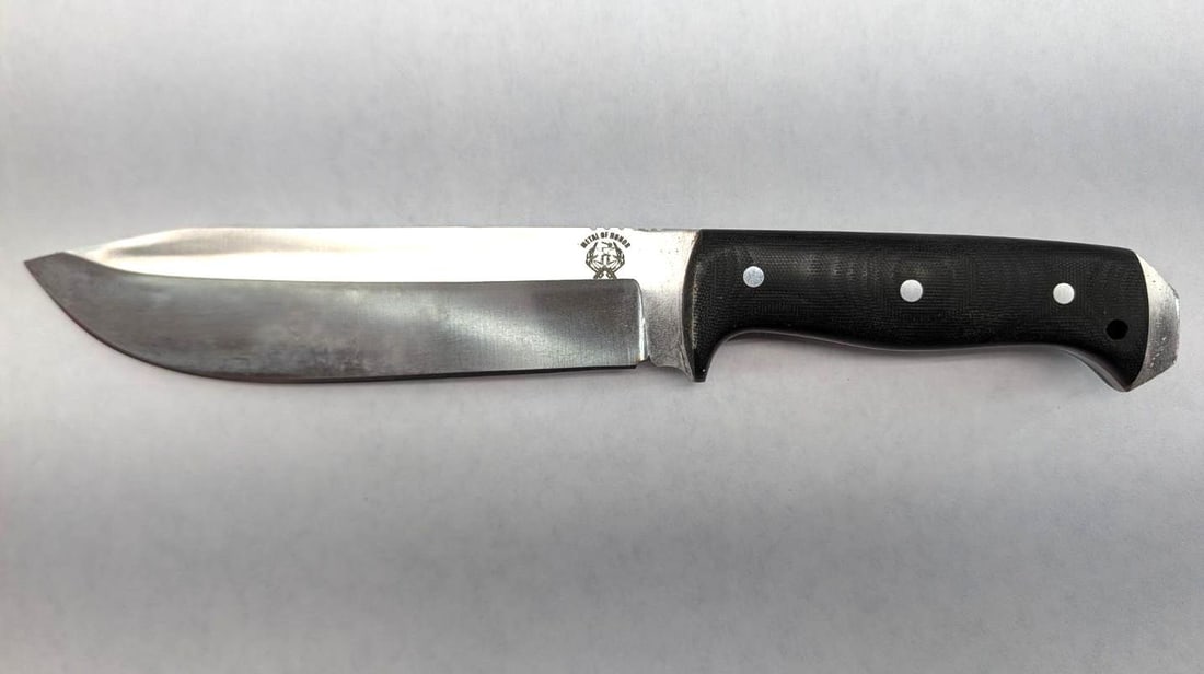 Medal of Honor Fixed Blade Knife: 11.5" overall length, with handmade leather sheath