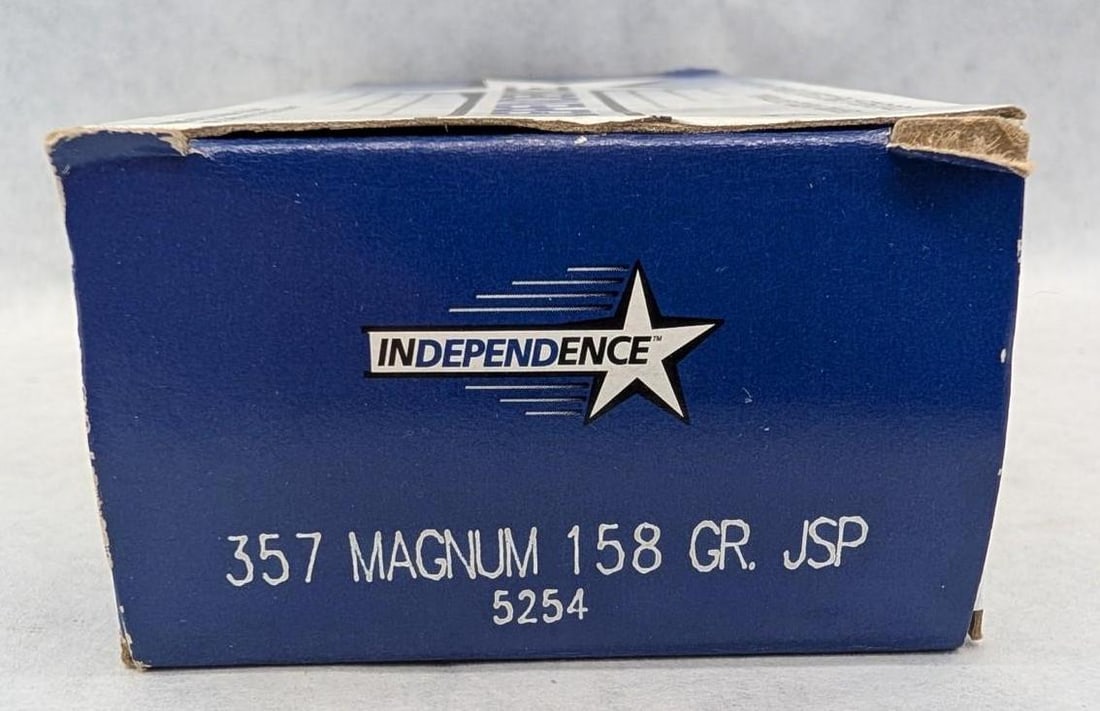 Box of Independence .357 Magnum Cartridges: Box of Independence .357 Magnum Cartridges