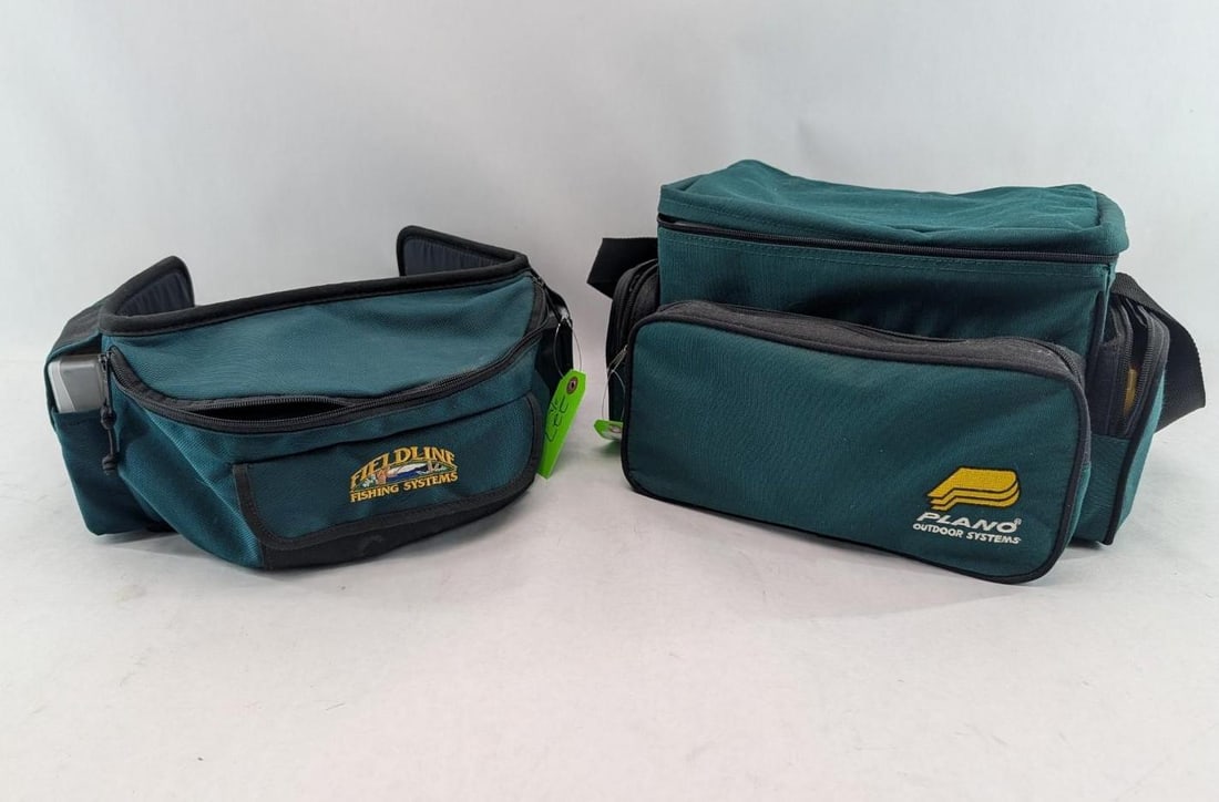 Fisherman's Fresh Water Lot: (2) fishermans storage units w/ luers, incl. spinners, rubber baits, etc.