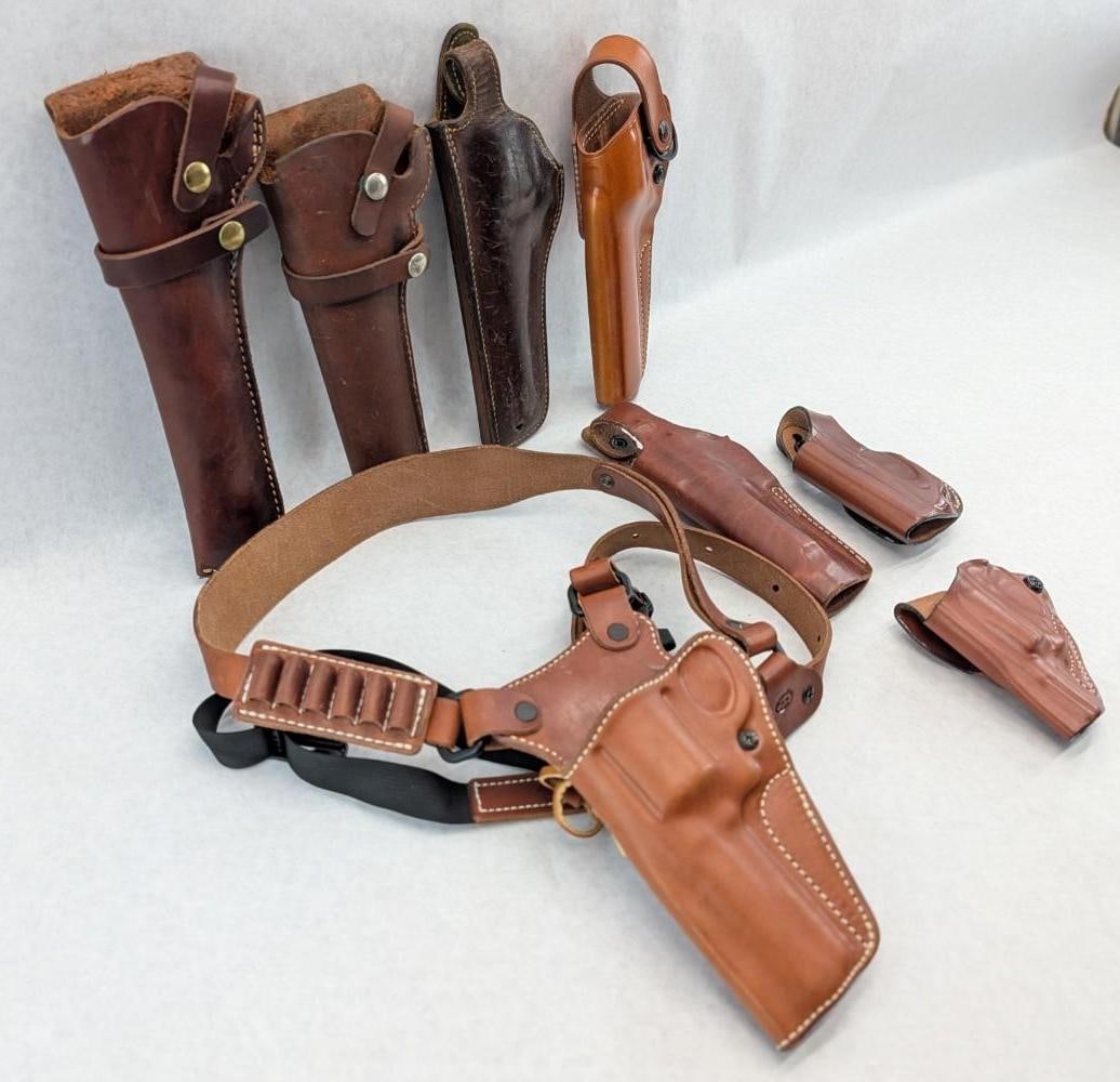 (8) Leather Handgun Holsters - 2
