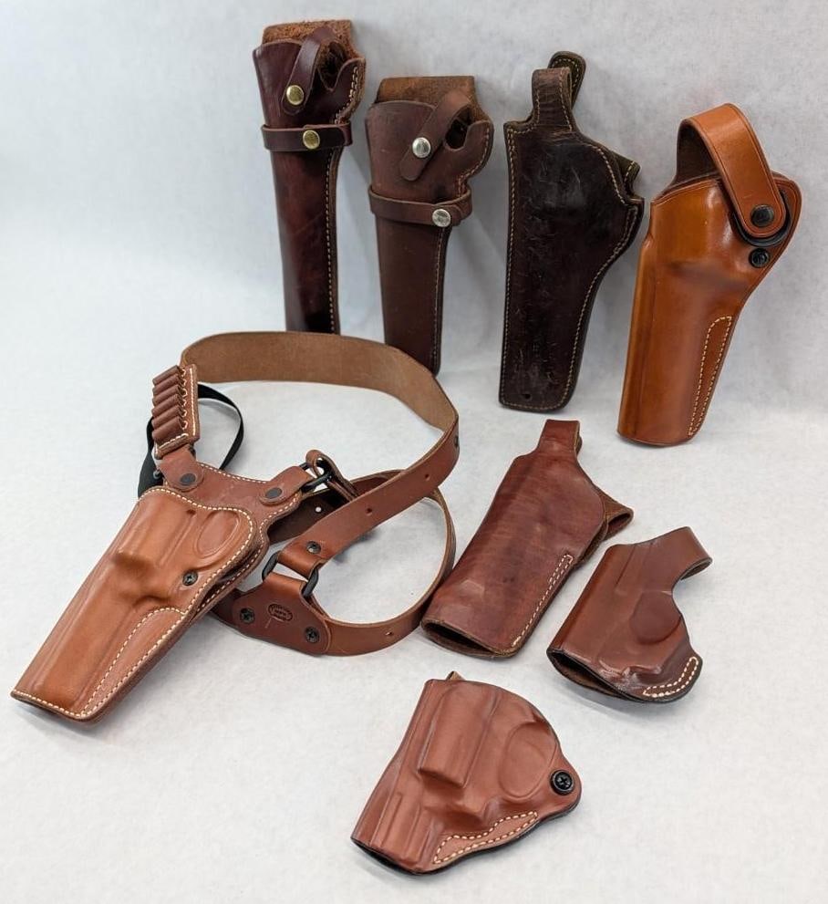 (8) Leather Handgun Holsters - 3