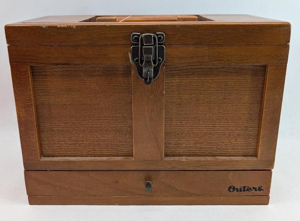 Outers Wood Range Box: 13" x 6.25" x 9.625" in height