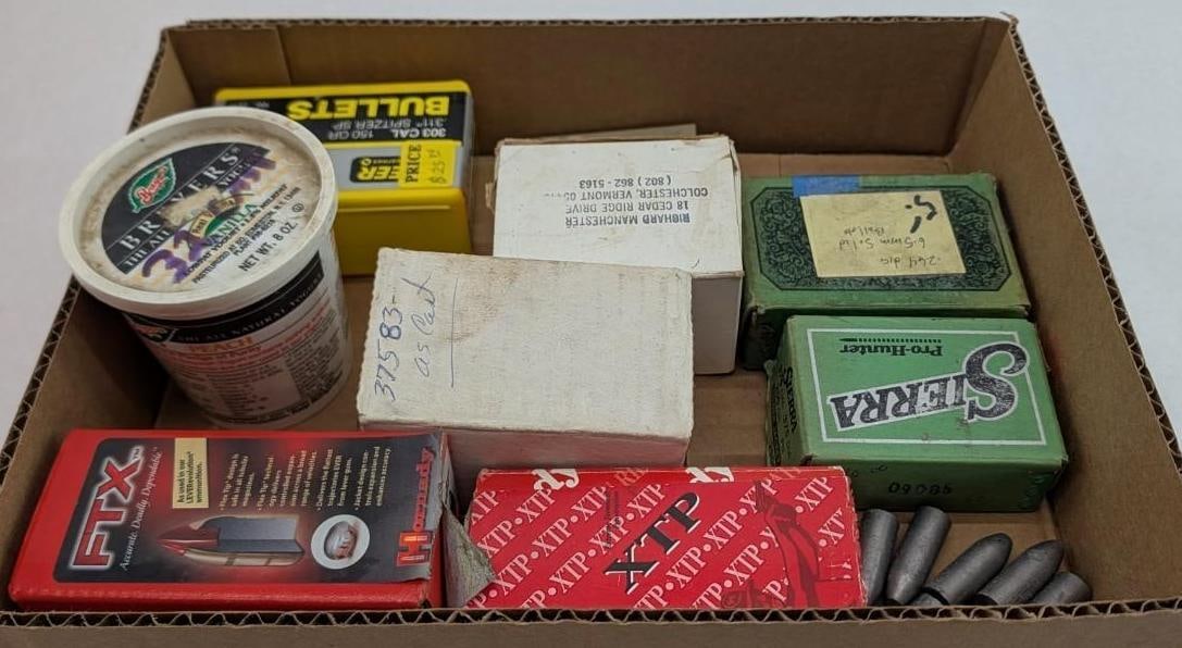 Bullets for Reloading: incl.: .303, 10mm, .50, .357, 6.5mm, more...