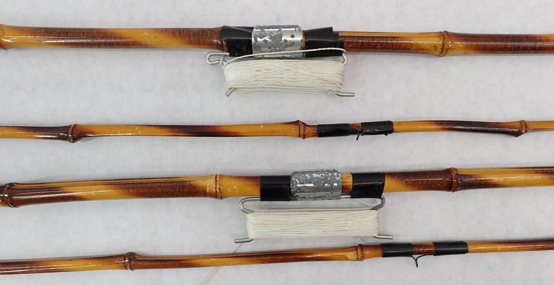 (2) Two Piece Bamboo Fishing Rods - 5