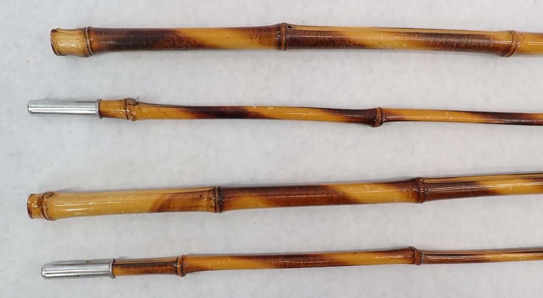 (2) Two Piece Bamboo Fishing Rods - 6