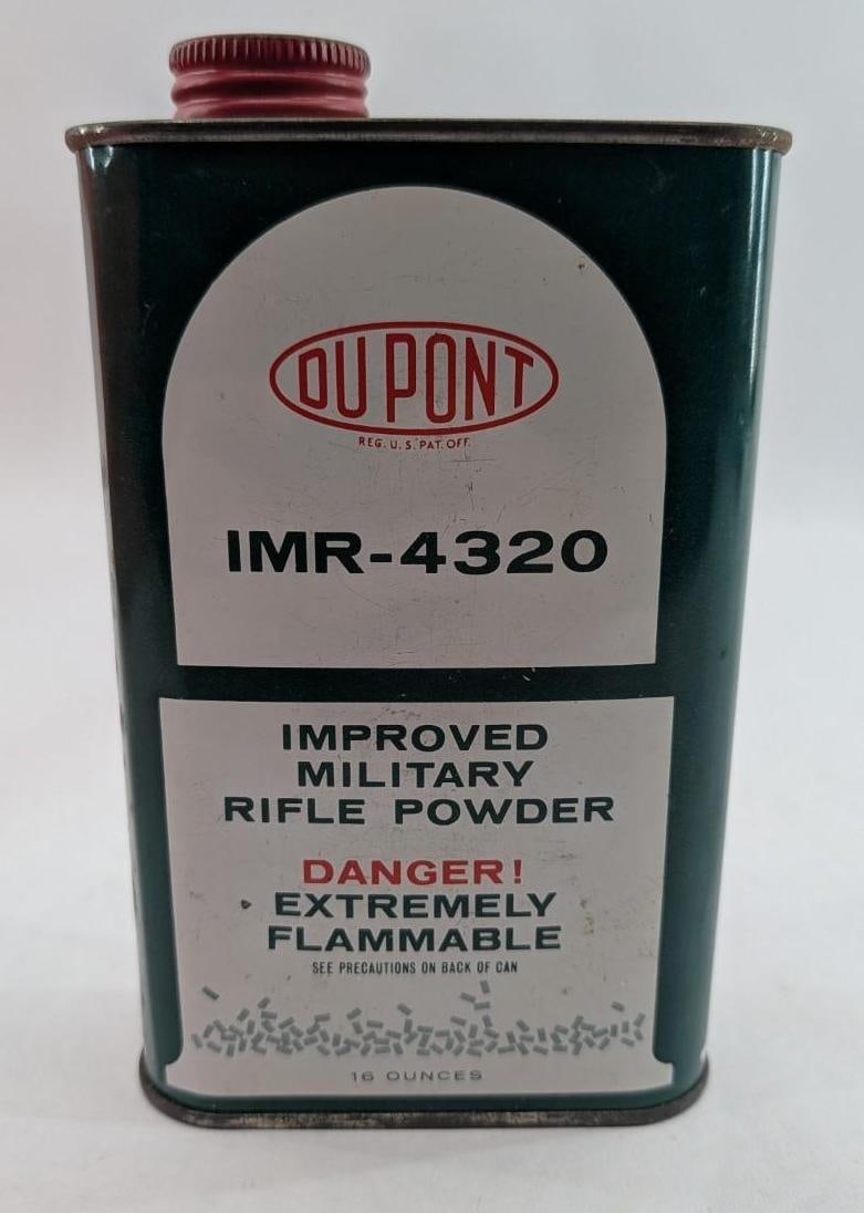 1 Pound Can of Dupont IMR 4320 Military Rifle Powder: 1 Pound Can of Dupont IMR 4320 Military Rifle Powder