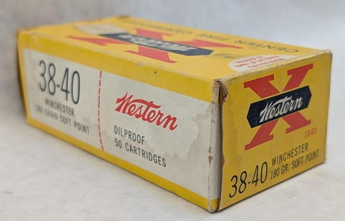 Vintage Box of Winchester Western .38-40 Cartridges - 3