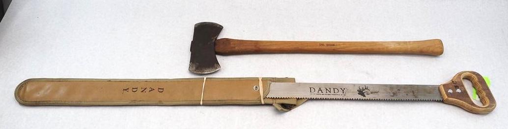30" Dandy Pruning Saw & Double End Axe - 2