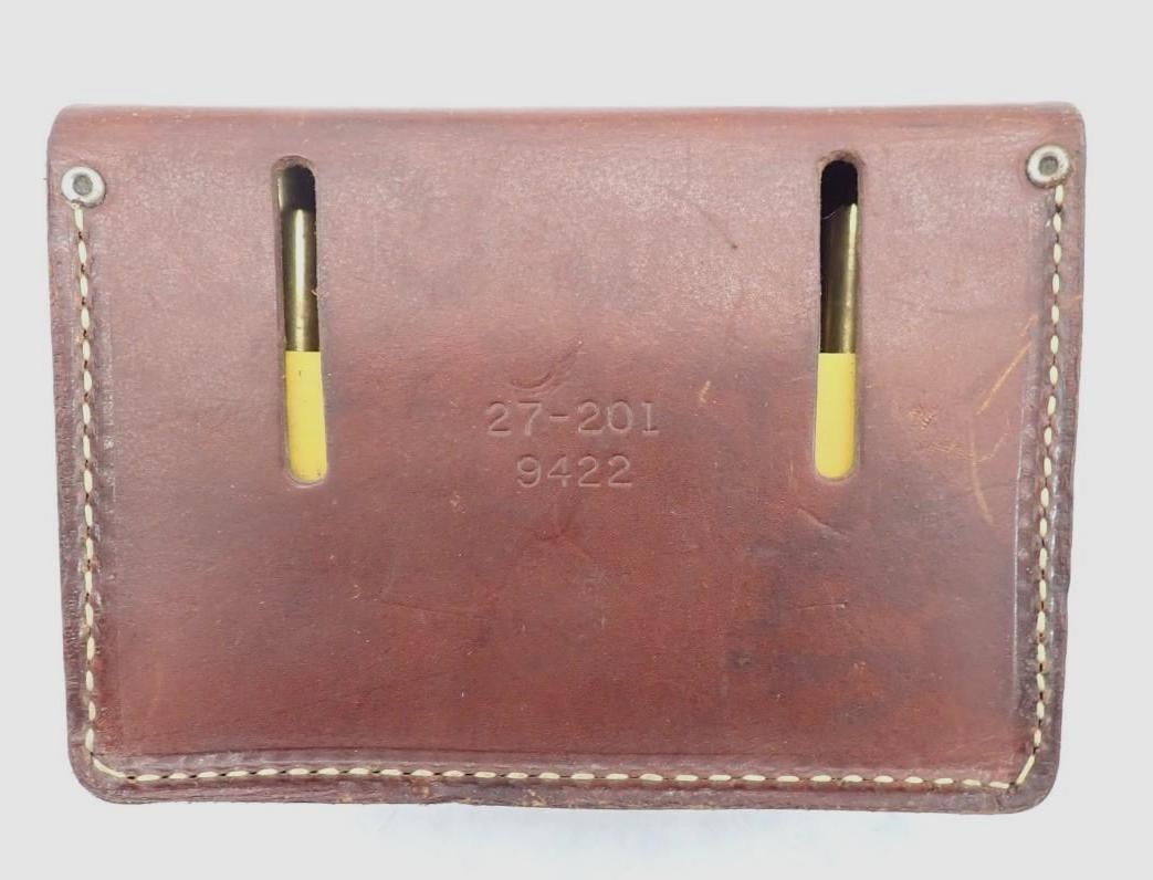 (11) 308 Win Cartridges & Hunter Leather Ammo Pouch - 3