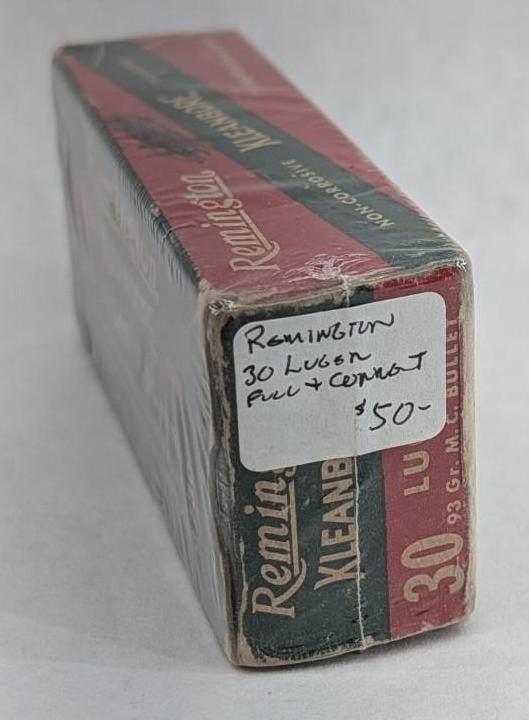 Vintage Box of Remington .30 Luger Cartridges - 2