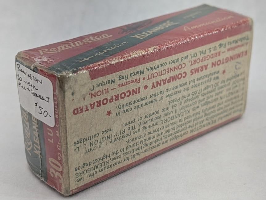 Vintage Box of Remington .30 Luger Cartridges - 3