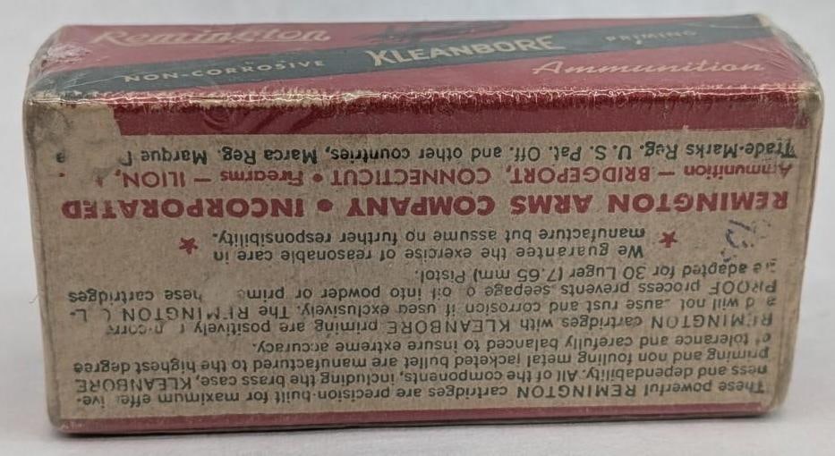 Vintage Box of Remington .30 Luger Cartridges - 4