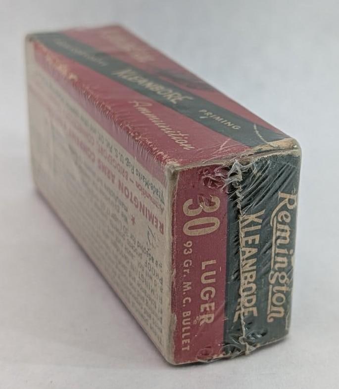Vintage Box of Remington .30 Luger Cartridges - 5