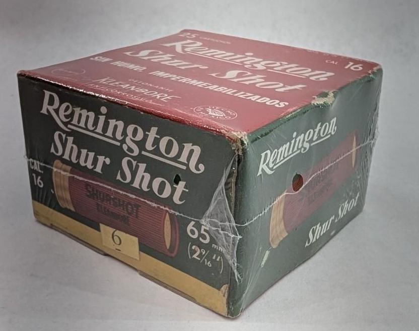 Vintage Box of Remington Sure Shot 16 Ga. Shotgun Shells - 2