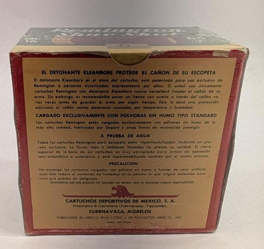 Vintage Box of Remington Sure Shot 16 Ga. Shotgun Shells - 8