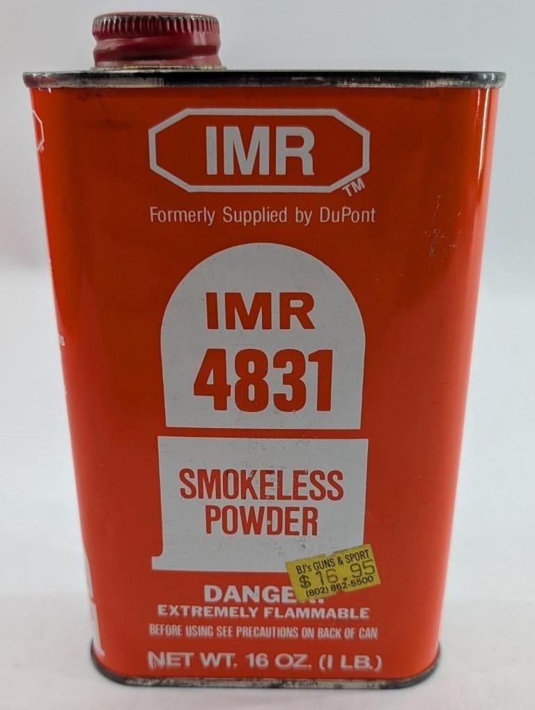 1 Pound Can of IMR 4831 Smokeless Powder: 1 Pound Can of IMR 4831 Smokeless Powder