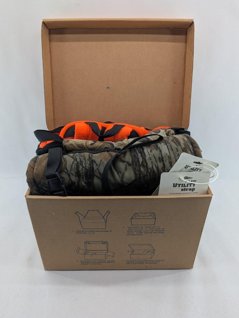 Assorted Camo & Hi-Viz Gear: incl. backpack, hand warmers, gators, etc.
