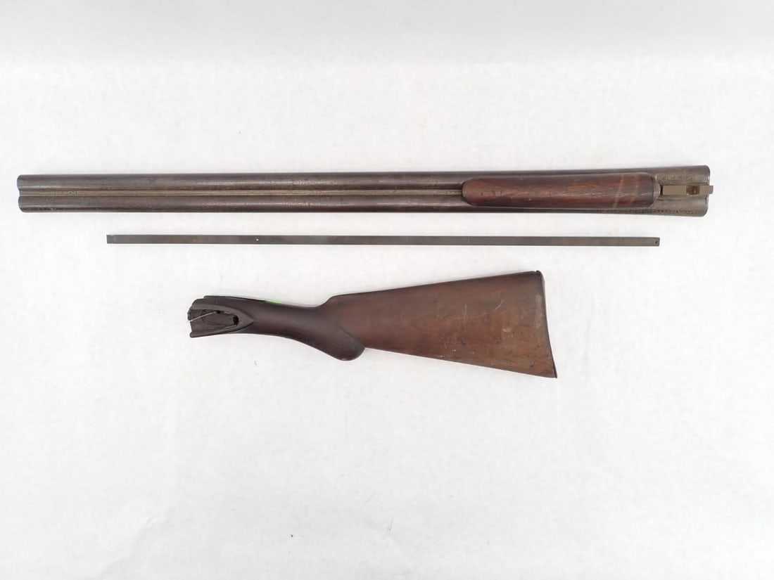 Shotgun Parts: incl. 30.125" Belgium laminated side by side barrels