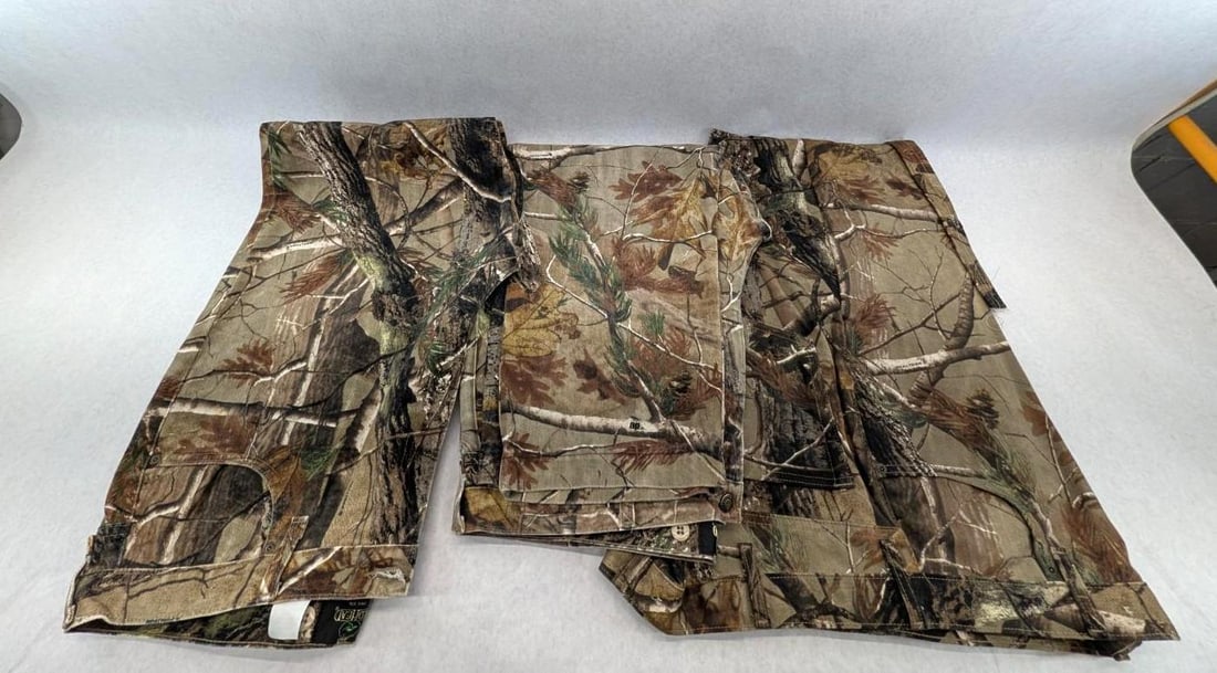 (3) Redhead Camo Pants: sizes 42x32, 42x30, 42x30