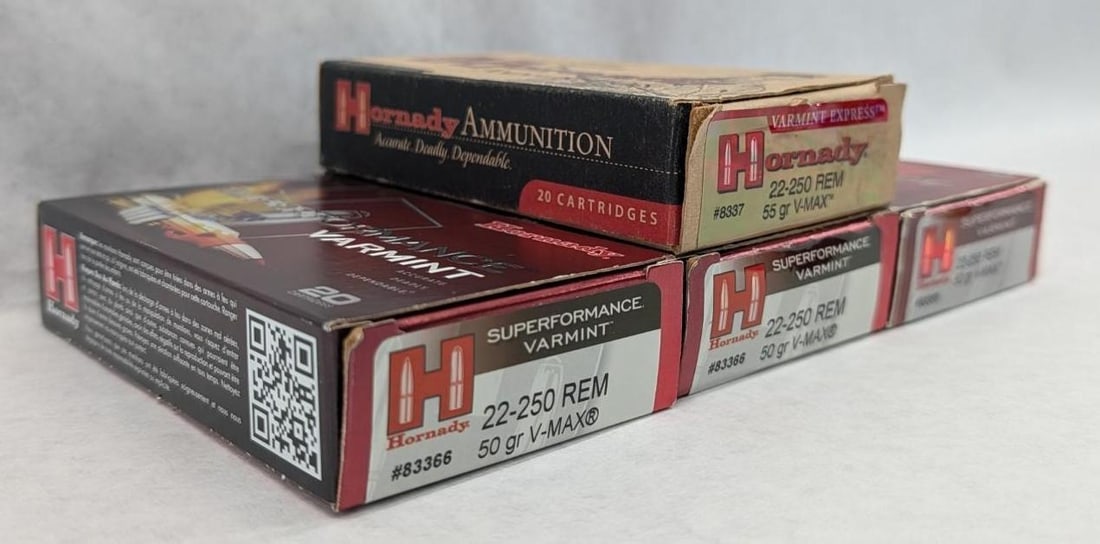(74) Hornady .22-250 Cartridges - 2