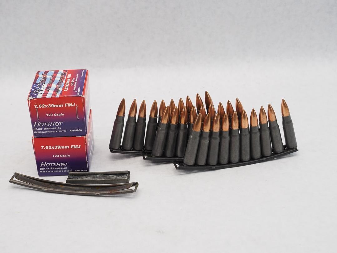 (69) 7.62x39 Hot Shot FMJ Cartridges: (69) 7.62x39 Hot Shot FMJ Cartridges