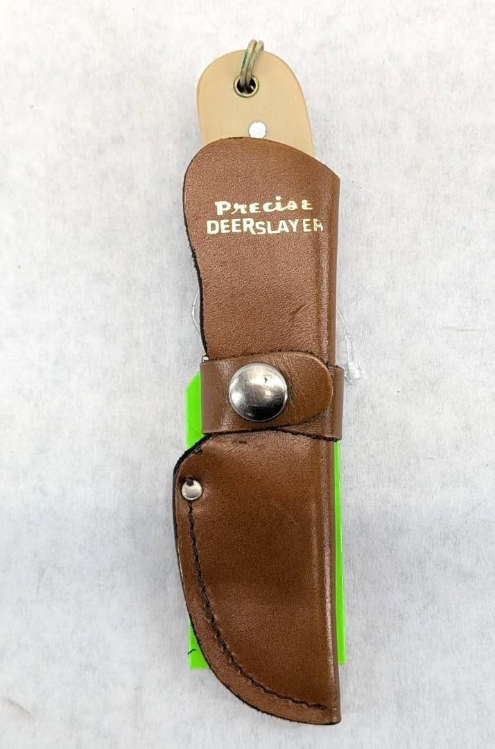 Precise Deerslayer Classic Fixed Blade Knife W/ Leather Sheath - 5