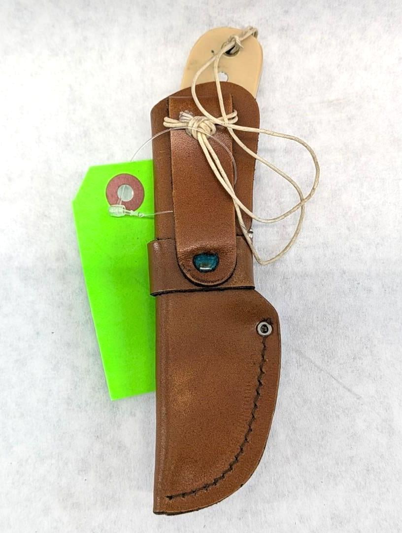 Precise Deerslayer Classic Fixed Blade Knife W/ Leather Sheath - 6