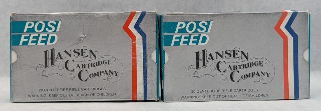 (2) Boxes of Hansen 7mm Remington Magnum Cartridges: (2) Boxes of Hansen 7mm Remington Magnum Cartridges