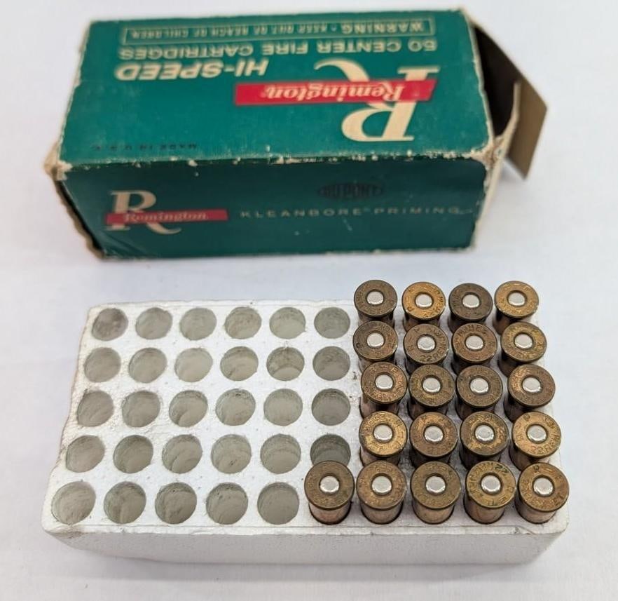 (21) Remington .22 Remington "Jet" Magnum Cartridges in Vintage Box - 11