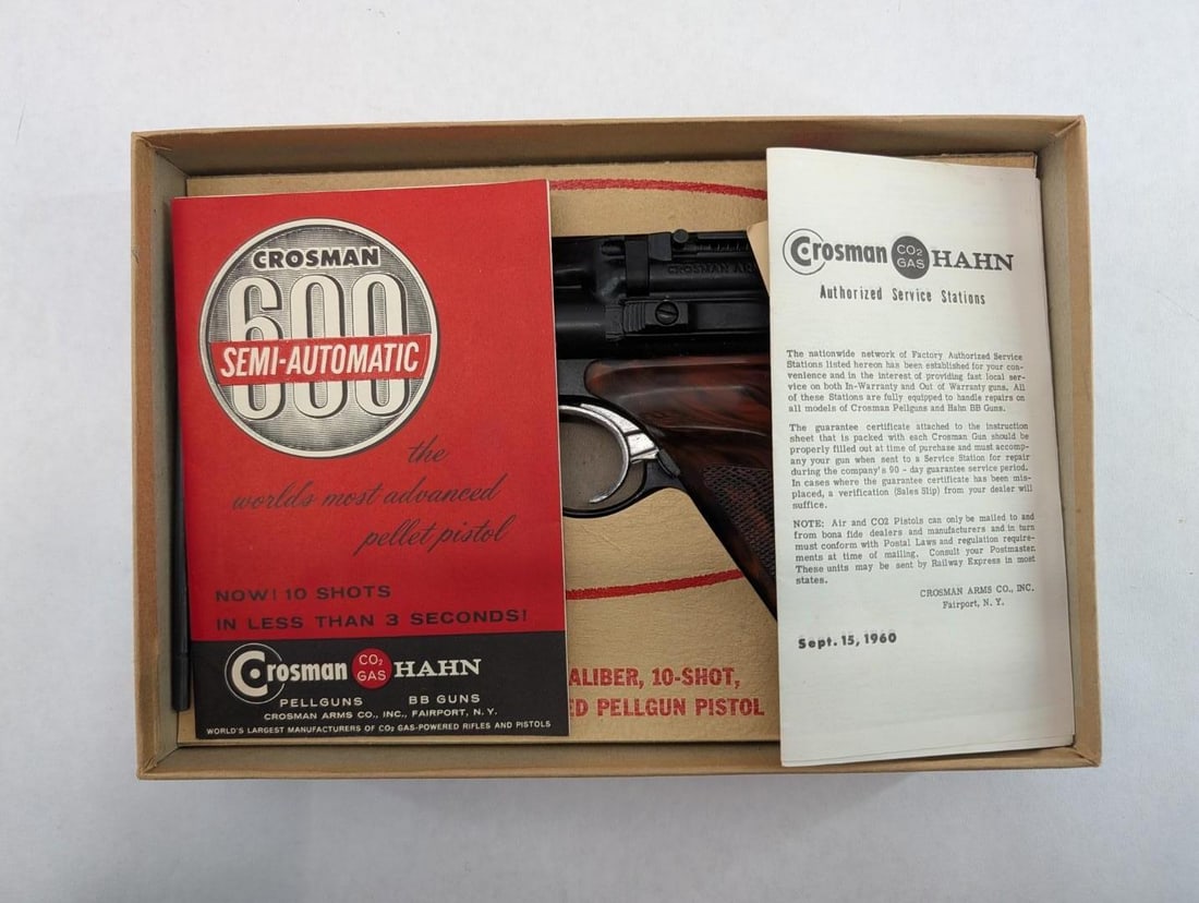 Crosman Model 600 Semi-Automatic Pellet Pistol .22 Caliber - 7