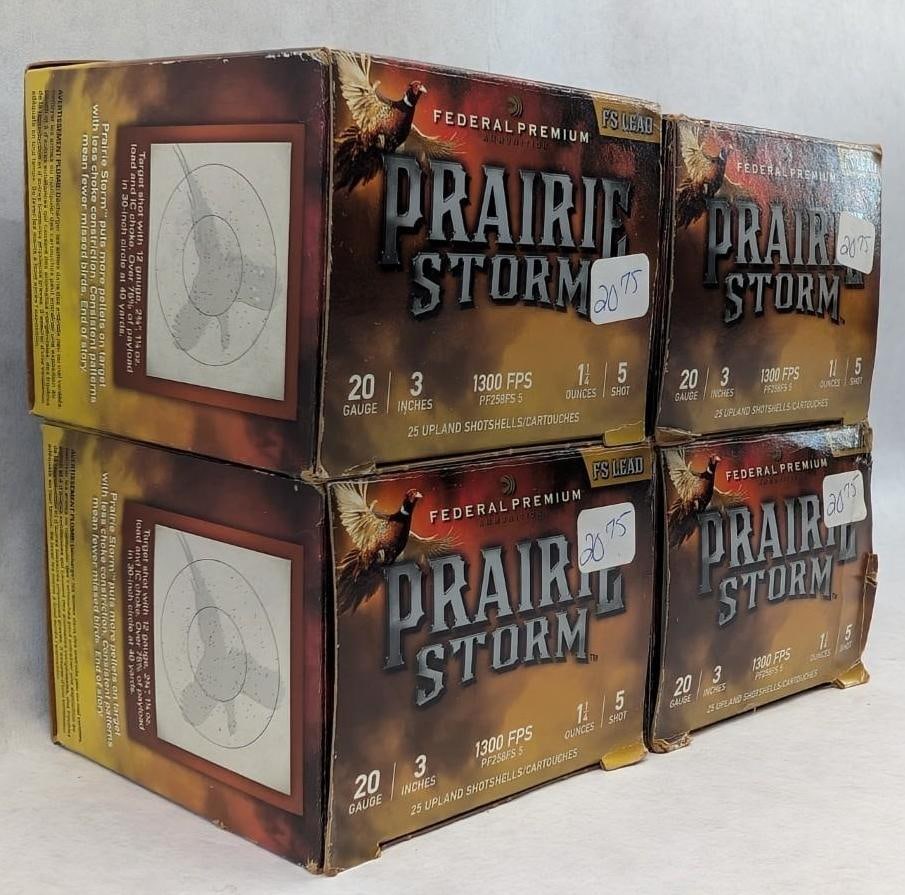(88) Federal Prairie Storm 20 Ga. Shotgun Shells - 2