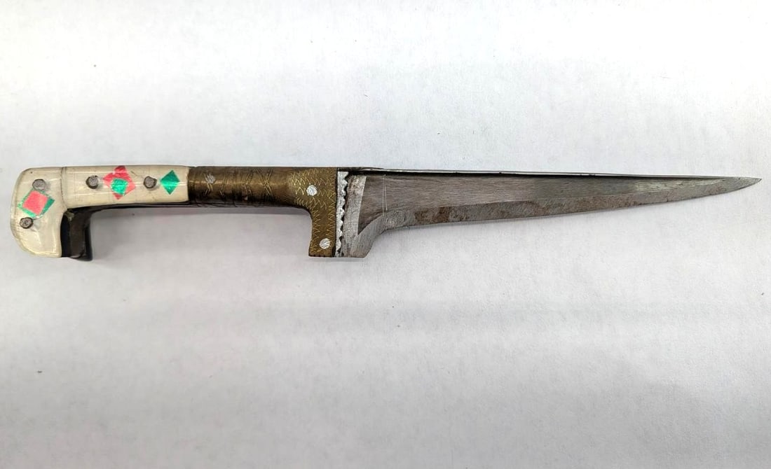 (2) Vintage Foreign Fixed Blade Knives - 12