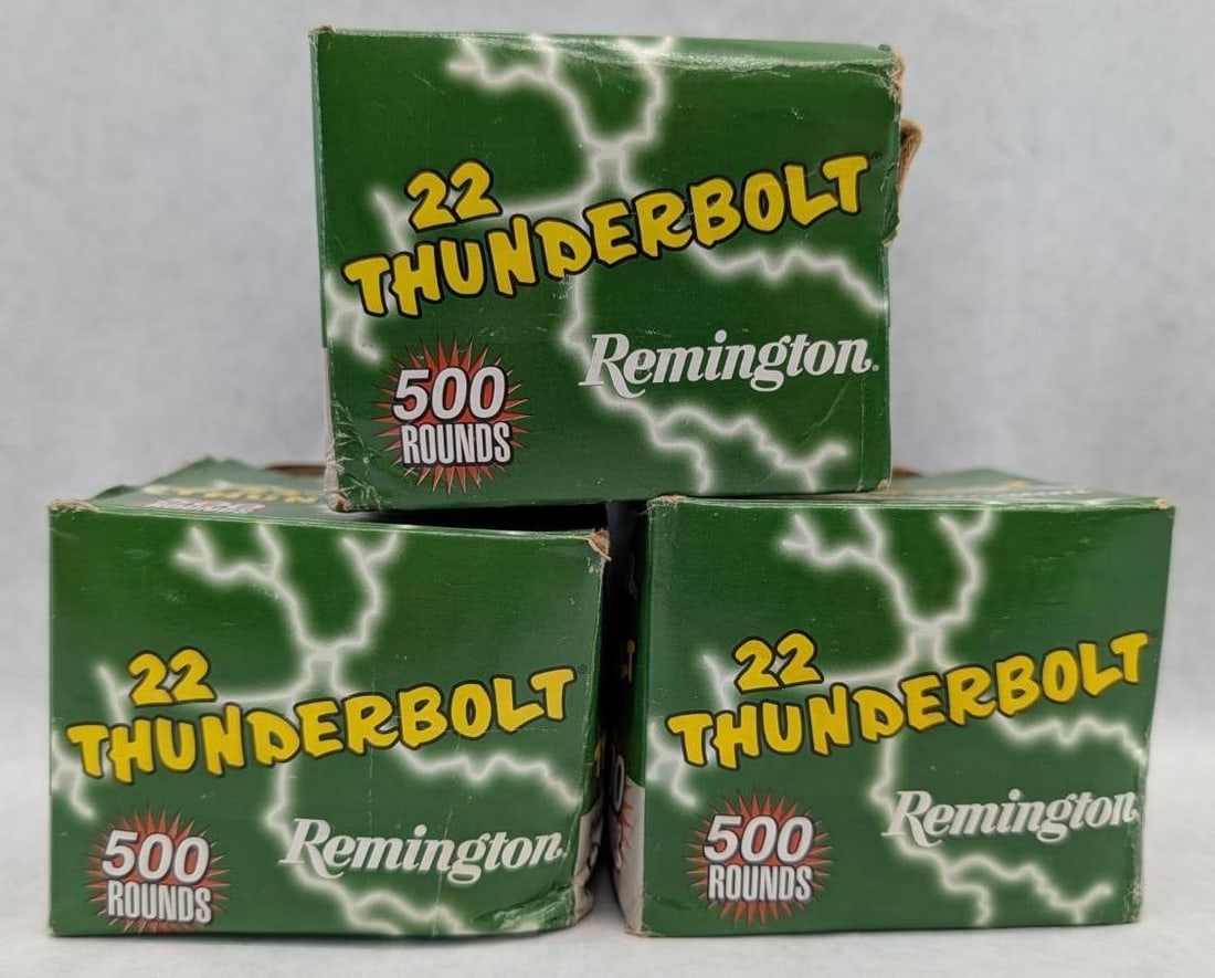 (1200+/-) Remington Thunderbolt .22 LR Cartridges - 4