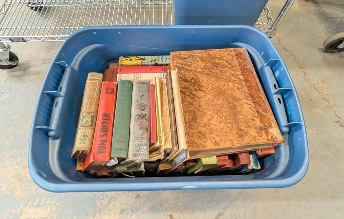 Vintage Fiction & Non-Fiction Story Books: incl. Tom Sawyer, Horatio Alger, Jr., and etc.