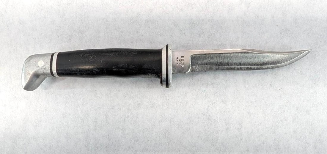 Buck #102 Fixed Blade Knife W/ Leather Sheath - 2