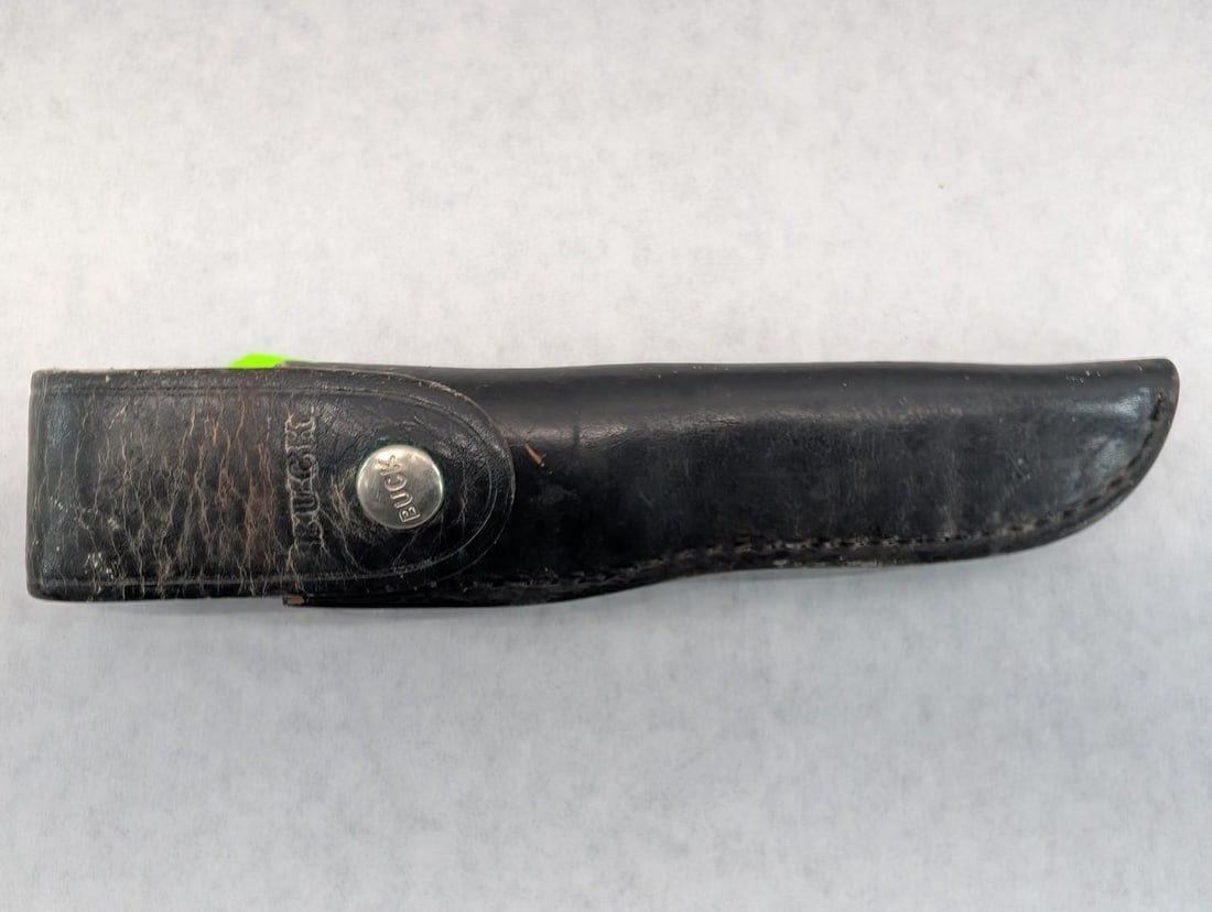 Buck #102 Fixed Blade Knife W/ Leather Sheath - 5